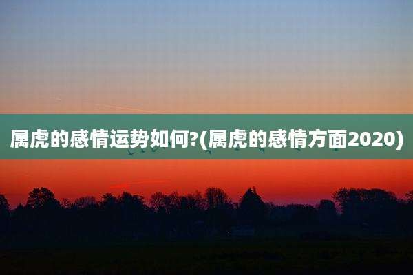 属虎的感情运势如何?(属虎的感情方面2020)