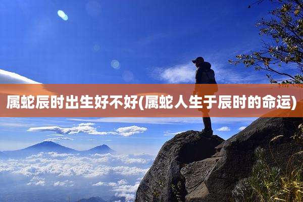 属蛇辰时出生好不好(属蛇人生于辰时的命运)