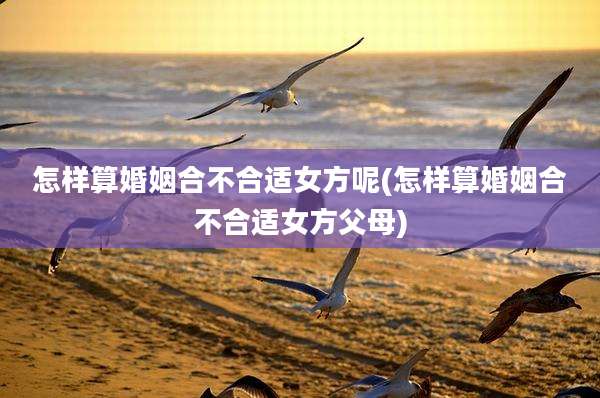 怎样算婚姻合不合适女方呢(怎样算婚姻合不合适女方父母)