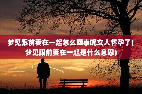 梦见跟前妻在一起怎么回事呢女人怀孕了(梦见跟前妻在一起是什么意思)