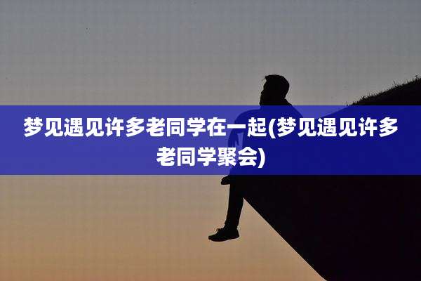 梦见遇见许多老同学在一起(梦见遇见许多老同学聚会)
