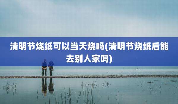 清明节烧纸可以当天烧吗(清明节烧纸后能去别人家吗)