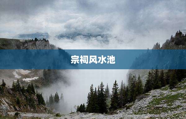 宗祠风水池