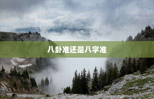 八卦准还是八字准
