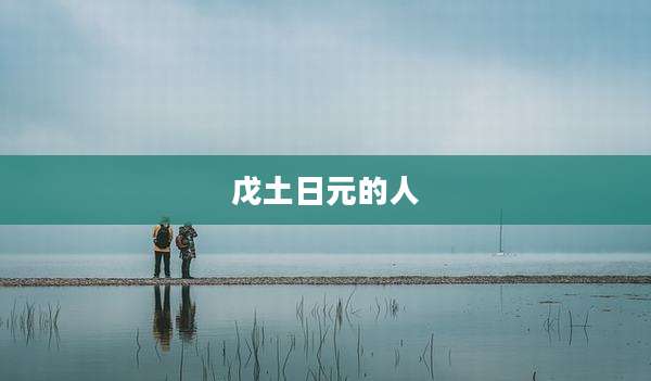 戊土日元的人