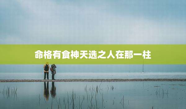 命格有食神天选之人在那一柱