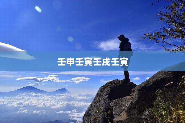 壬申壬寅壬戌壬寅