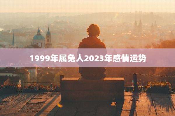 1999年属兔人2023年感情运势