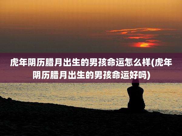 虎年阴历腊月出生的男孩命运怎么样(虎年阴历腊月出生的男孩命运好吗)