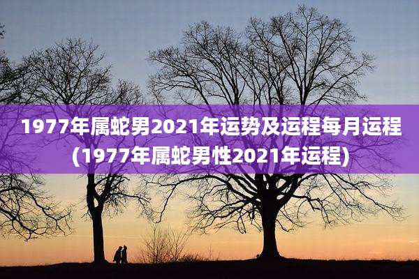1977年属蛇男2021年运势及运程每月运程(1977年属蛇男性2021年运程)