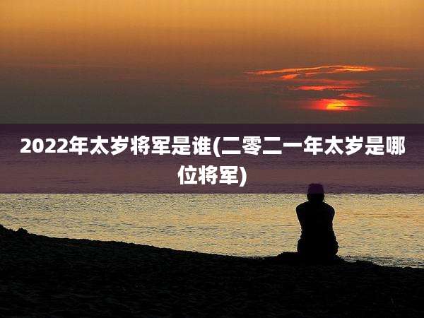 2022年太岁将军是谁(二零二一年太岁是哪位将军)