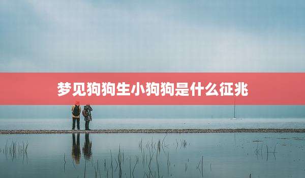 梦见狗狗生小狗狗是什么征兆