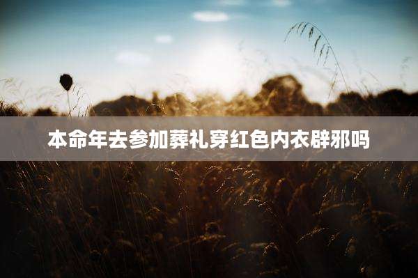 本命年去参加葬礼穿红色内衣辟邪吗