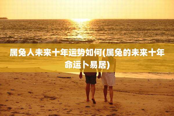 属兔人未来十年运势如何(属兔的未来十年命运卜易居)