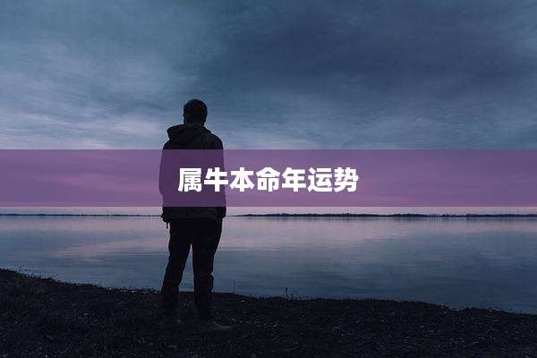 属牛本命年运势