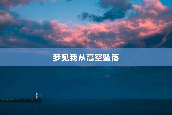 梦见我从高空坠落