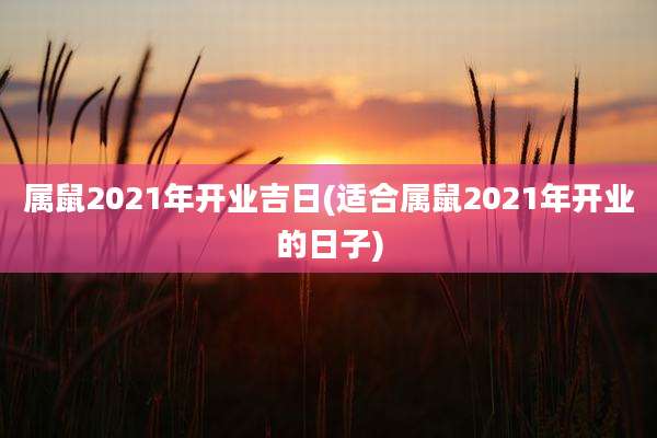 属鼠2021年开业吉日(适合属鼠2021年开业的日子)