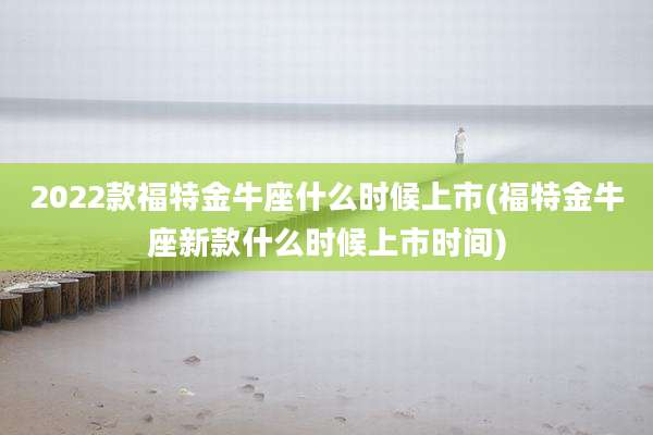 2022款福特金牛座什么时候上市(福特金牛座新款什么时候上市时间)