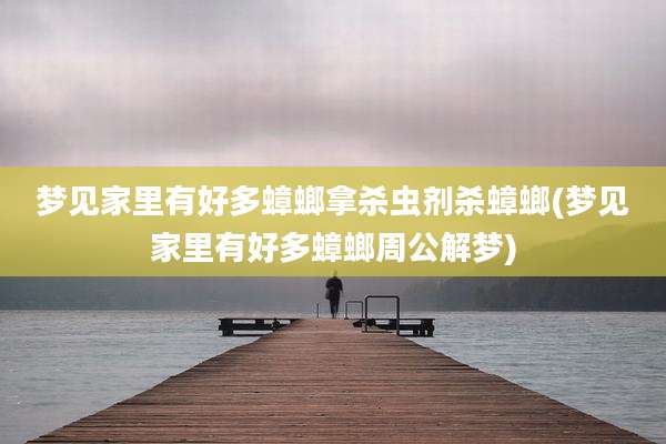 梦见家里有好多蟑螂拿杀虫剂杀蟑螂(梦见家里有好多蟑螂周公解梦)