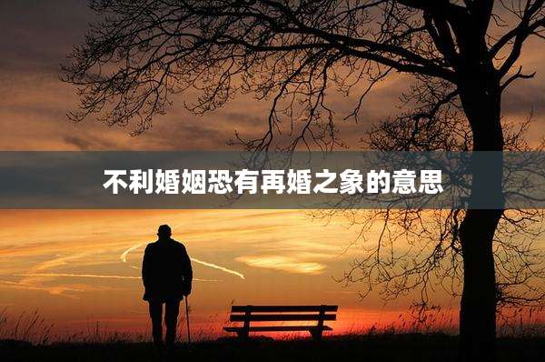不利婚姻恐有再婚之象的意思