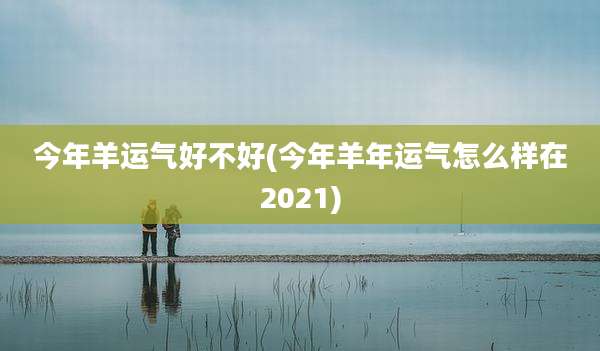 今年羊运气好不好(今年羊年运气怎么样在2021)