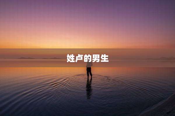 姓卢的男生