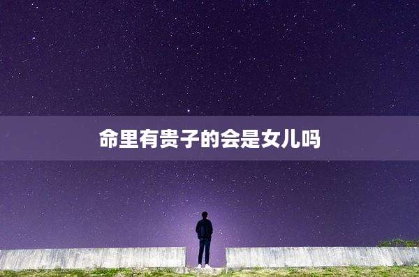 命里有贵子的会是女儿吗