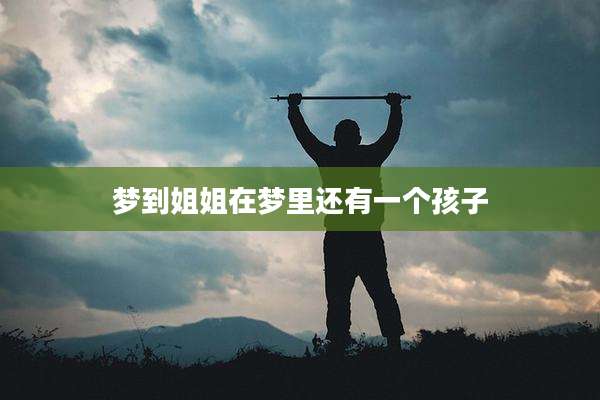 梦到姐姐在梦里还有一个孩子