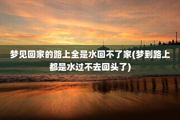 梦见回家的路上全是水回不了家(梦到路上都是水过不去回头了)