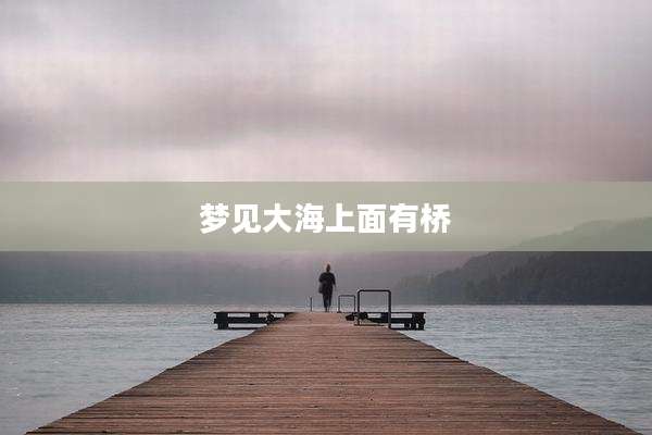梦见大海上面有桥