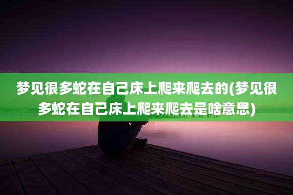 梦见很多蛇在自己床上爬来爬去的(梦见很多蛇在自己床上爬来爬去是啥意思)