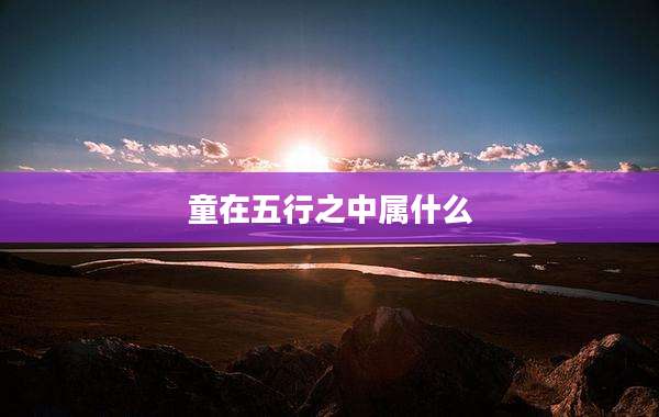 童在五行之中属什么