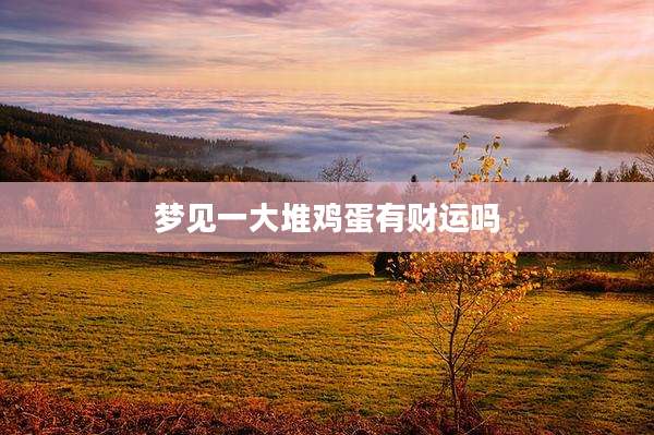梦见一大堆鸡蛋有财运吗