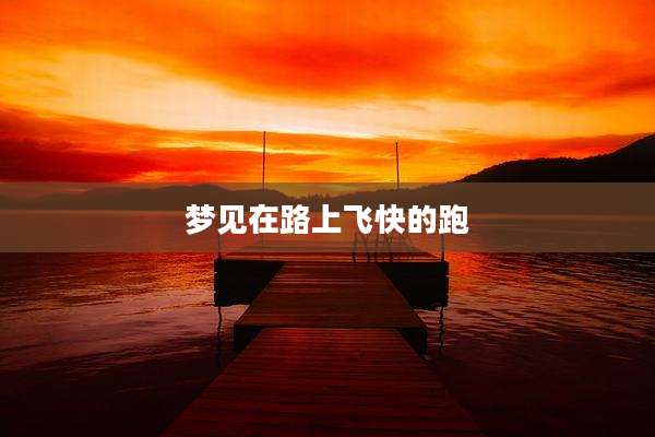 梦见在路上飞快的跑