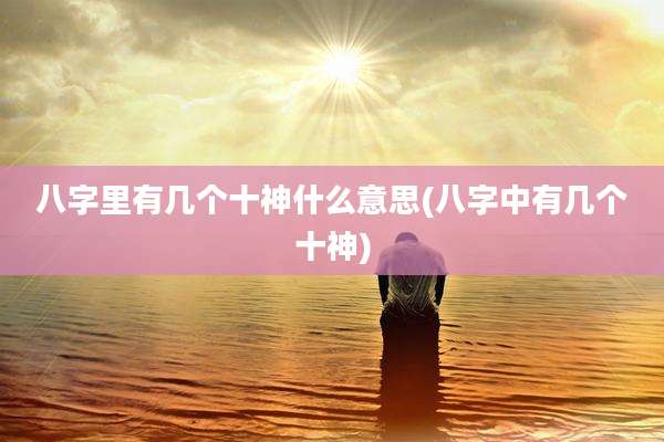 八字里有几个十神什么意思(八字中有几个十神)