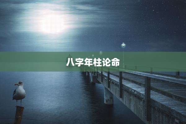 八字年柱论命