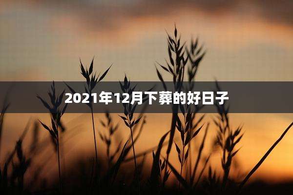 2021年12月下葬的好日子