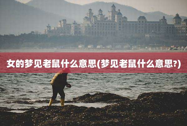 女的梦见老鼠什么意思(梦见老鼠什么意思?)