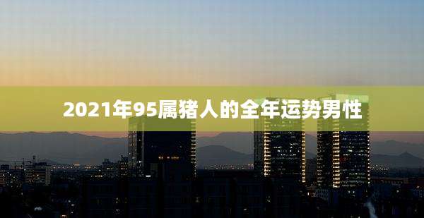 2021年95属猪人的全年运势男性