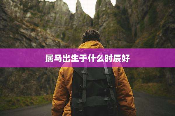 属马出生于什么时辰好