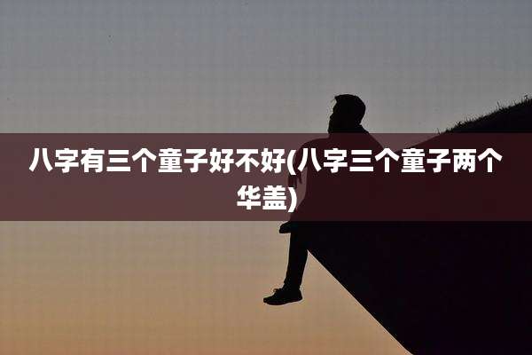 八字有三个童子好不好(八字三个童子两个华盖)