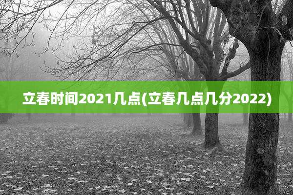 立春时间2021几点(立春几点几分2022)