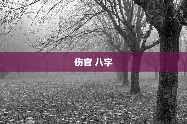 伤官 八字
