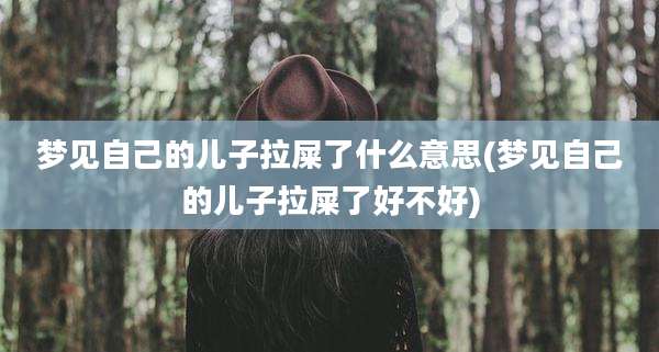 梦见自己的儿子拉屎了什么意思(梦见自己的儿子拉屎了好不好)