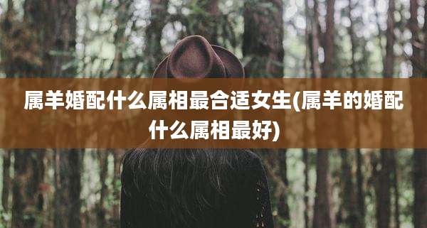 属羊婚配什么属相最合适女生(属羊的婚配什么属相最好)