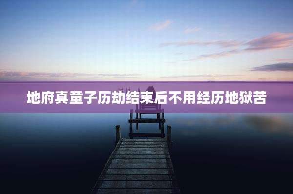 地府真童子历劫结束后不用经历地狱苦