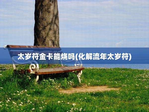 太岁符金卡能烧吗(化解流年太岁符)