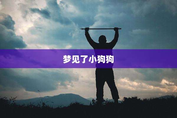 梦见了小狗狗