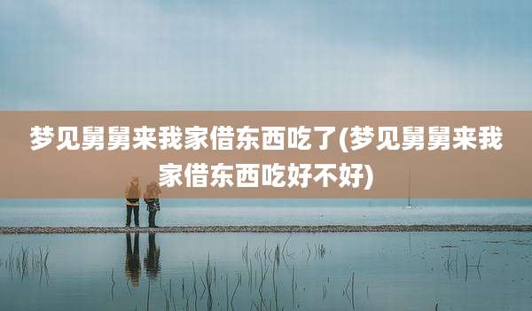 梦见舅舅来我家借东西吃了(梦见舅舅来我家借东西吃好不好)