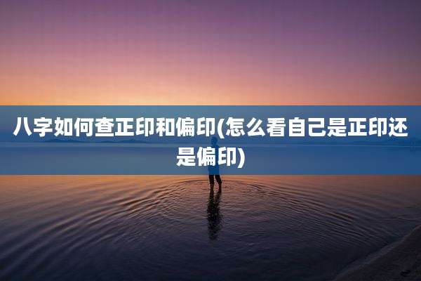 八字如何查正印和偏印(怎么看自己是正印还是偏印)